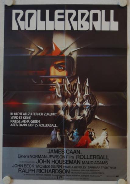 Rollerball originales deutsches Filmplakat (R80s)